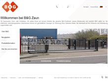 Tablet Screenshot of bgzaun.de